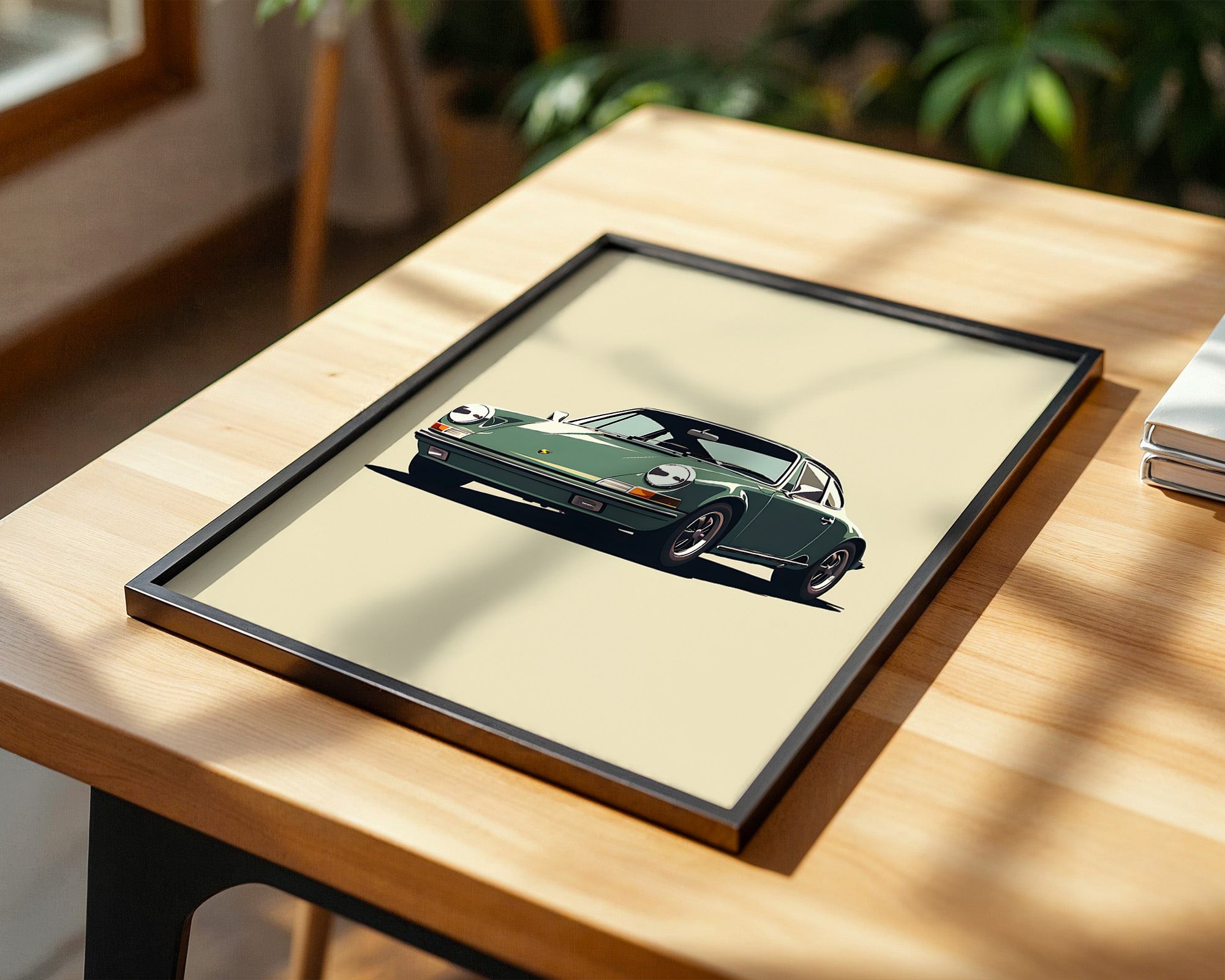 Porsche 911 Grün Retro-Design