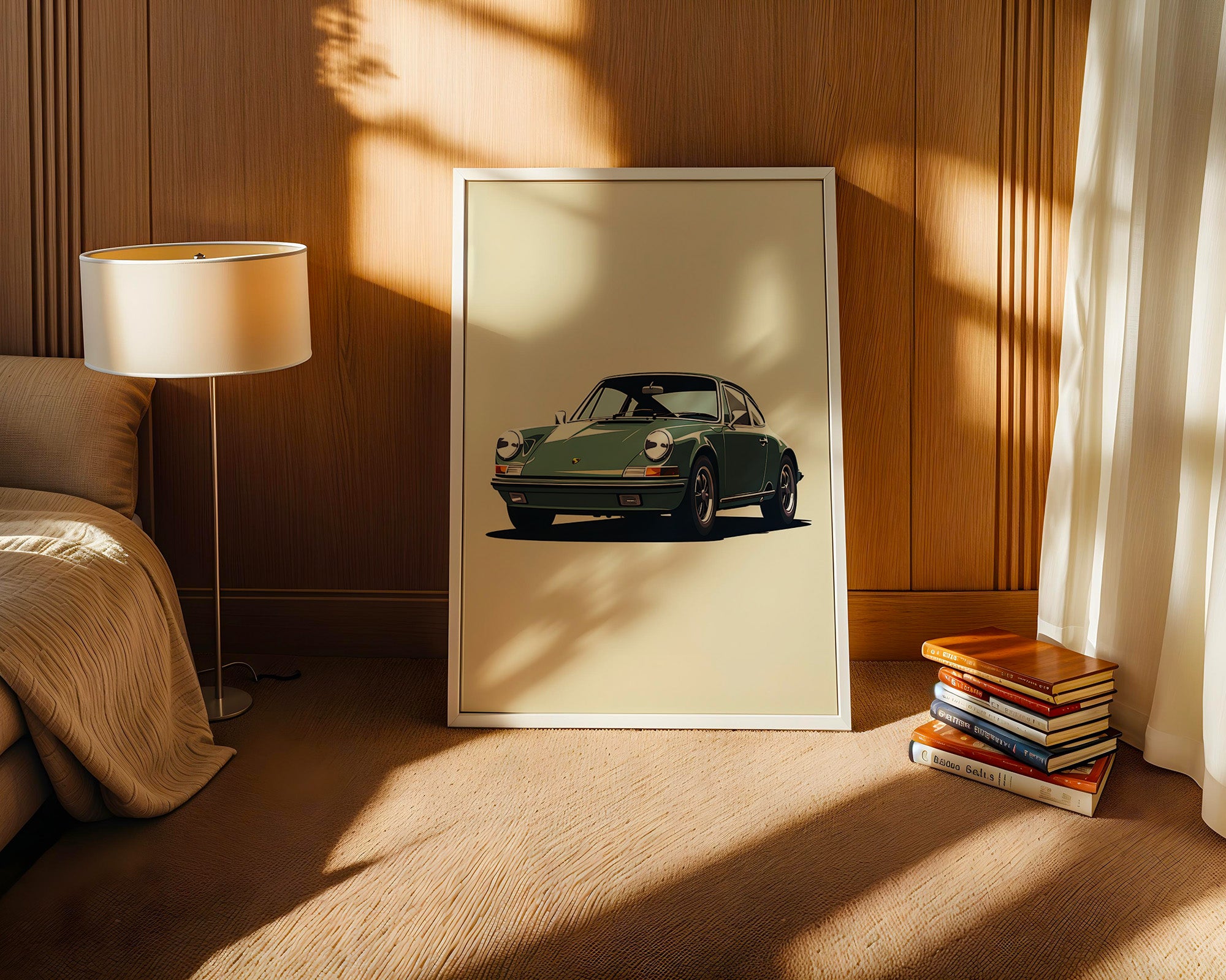 Porsche 911 Grün Retro-Design