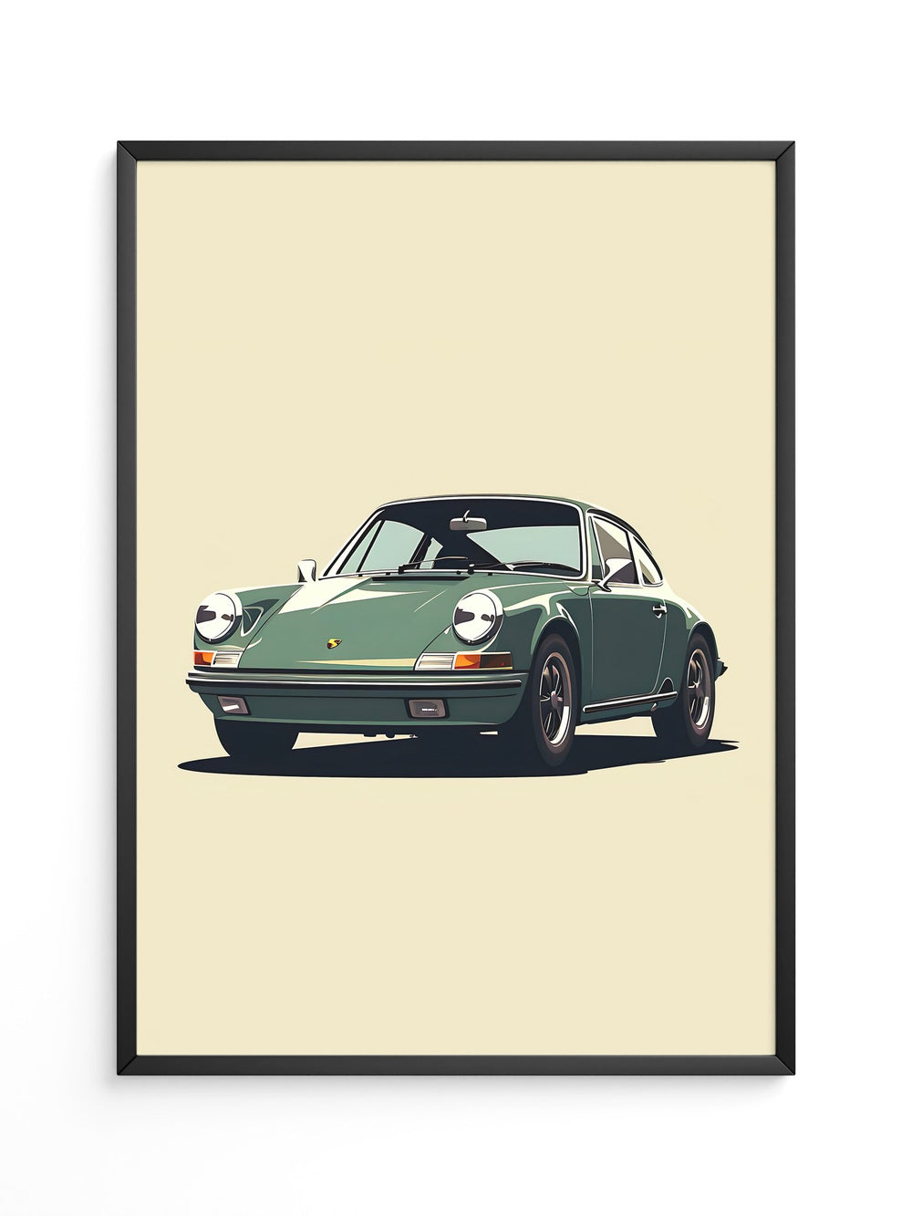 Porsche 911 Grün Retro-Design