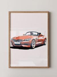 Cabrio rot Illustration