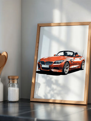Cabrio rot Illustration