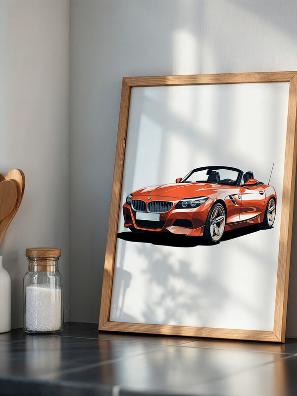 Cabrio rot Illustration