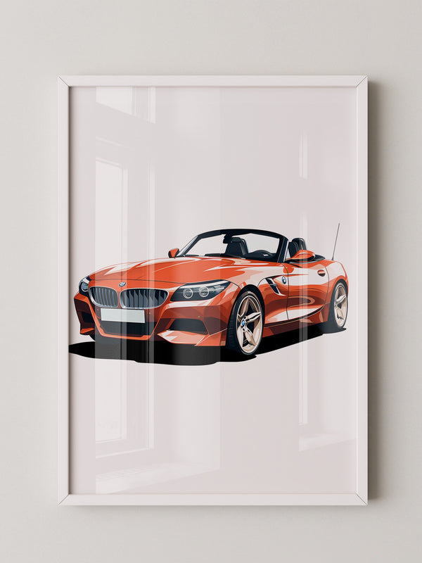 Cabrio rot Illustration