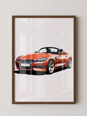 Cabrio rot Illustration
