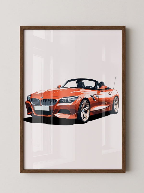 Cabrio rot Illustration
