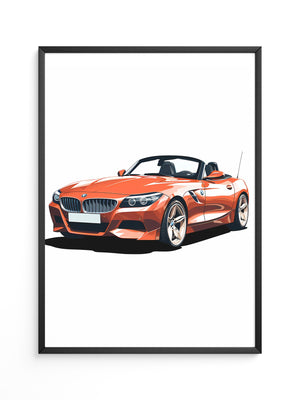 Cabrio rot Illustration