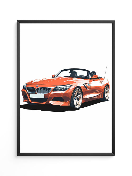 Cabrio rot Illustration