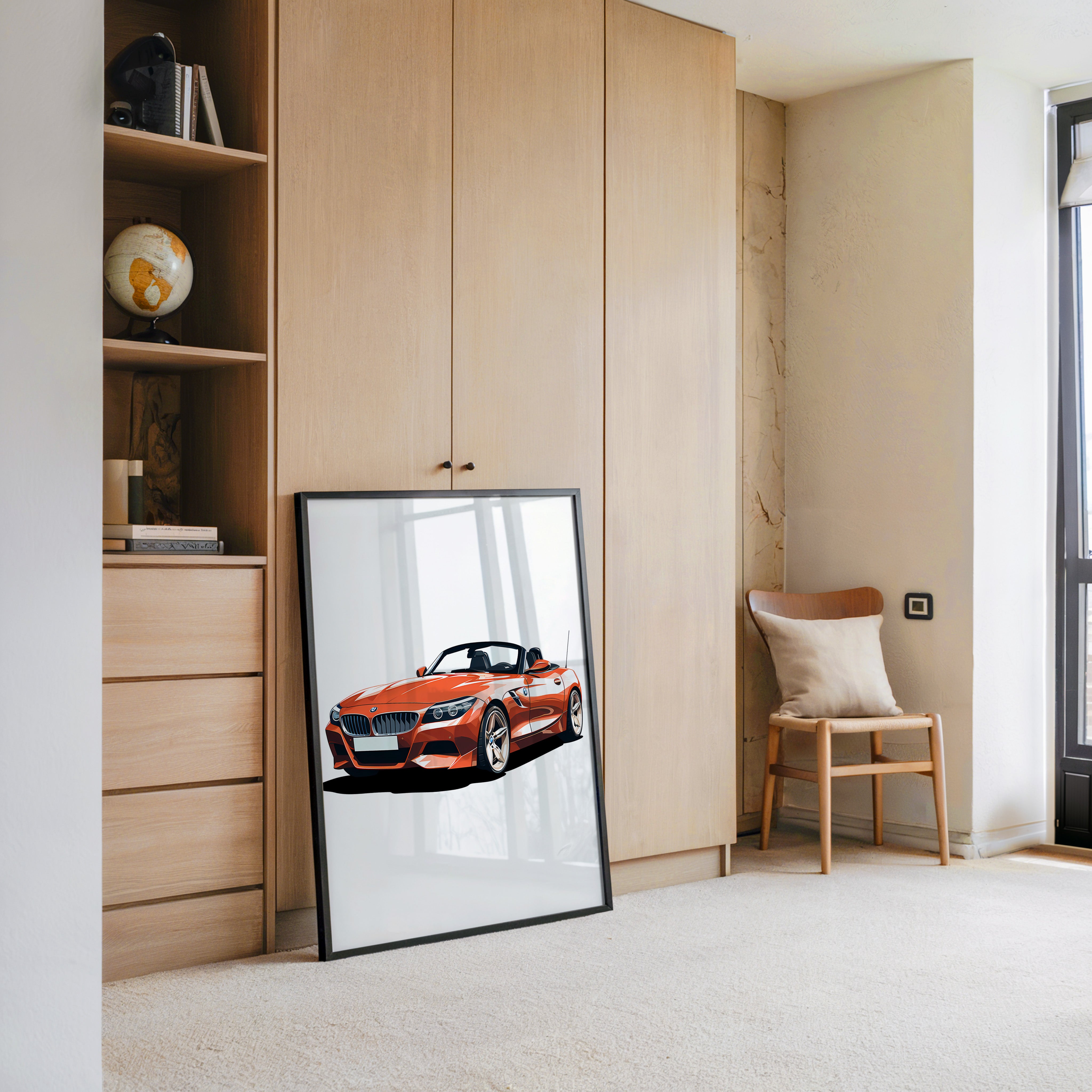 Cabrio rot Illustration