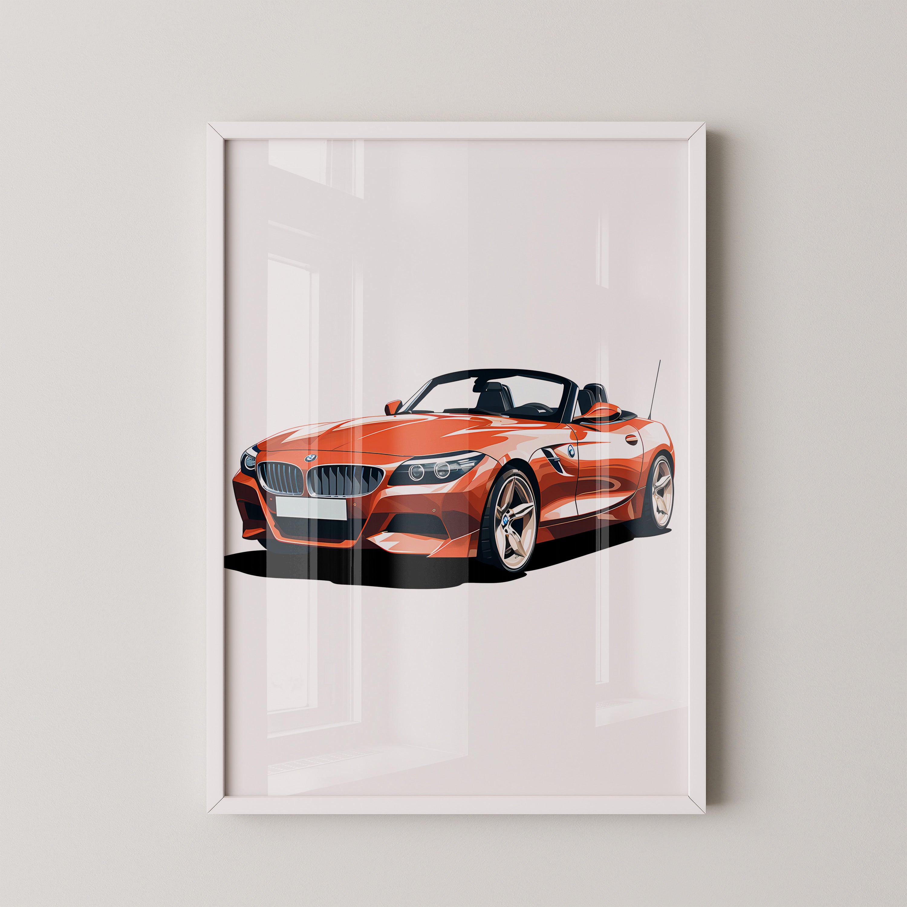 Cabrio rot Illustration