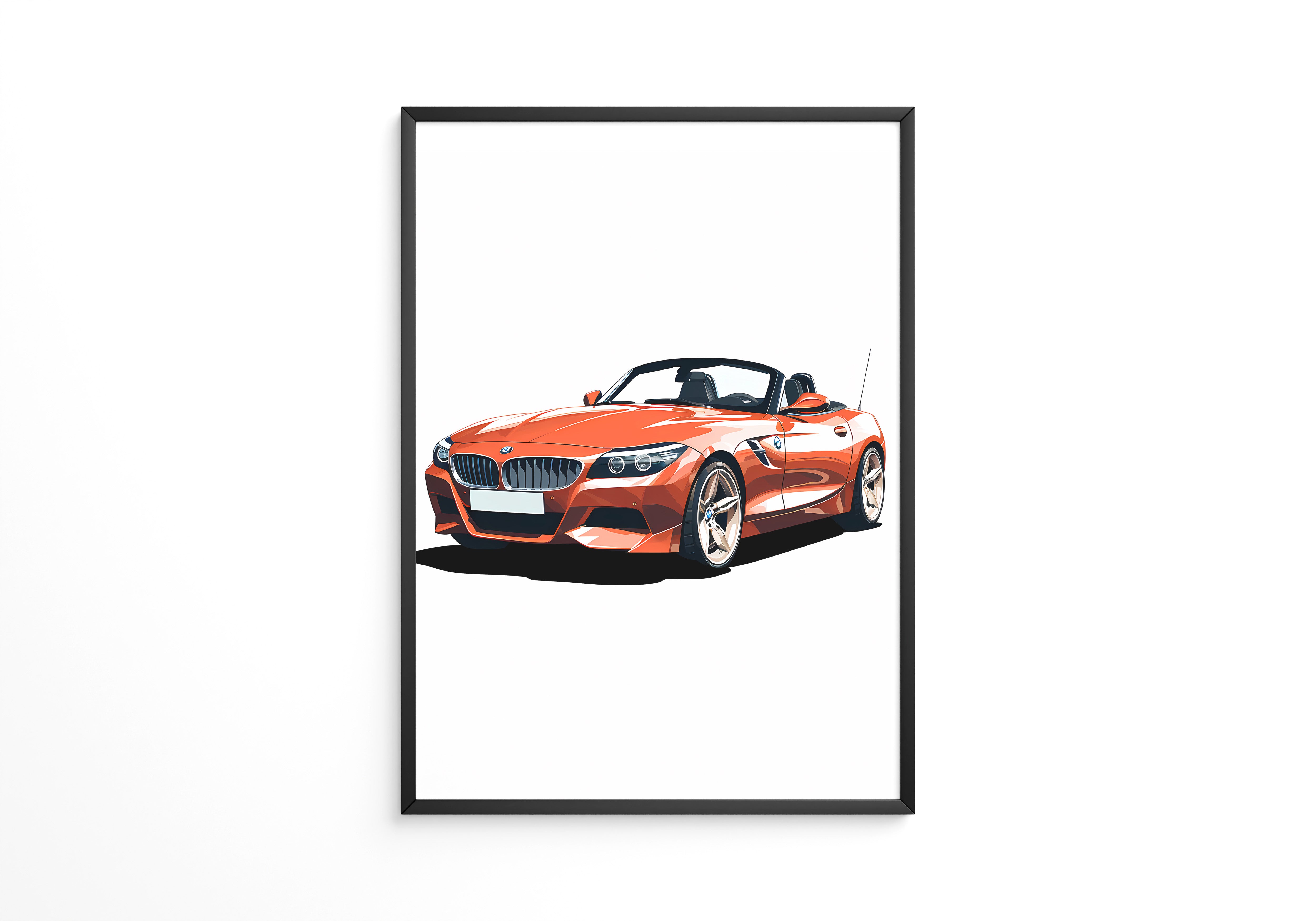 Cabrio rot Illustration