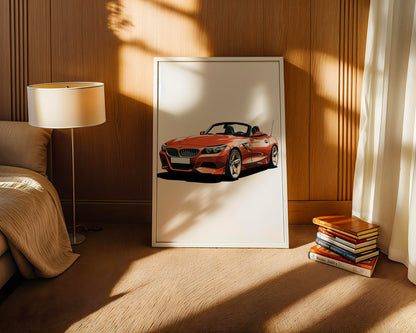 Cabrio rot Illustration