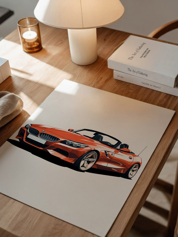 Cabrio rot Illustration