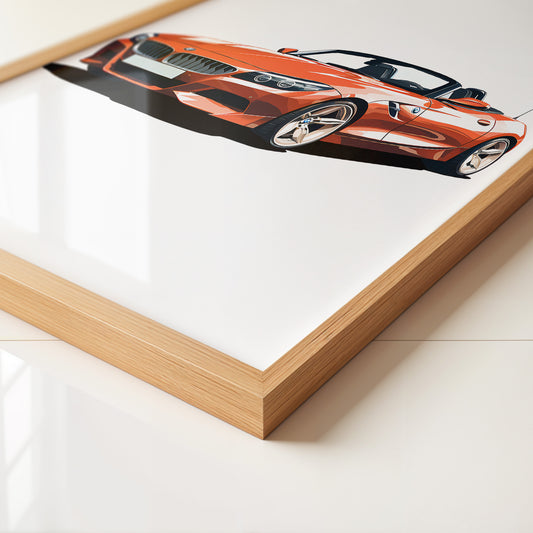 Cabrio rot Illustration