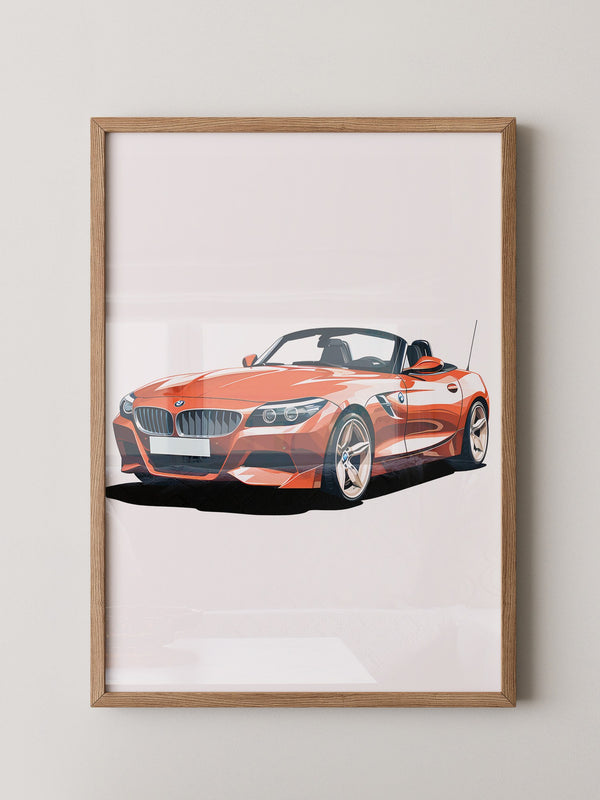 Cabrio rot Illustration