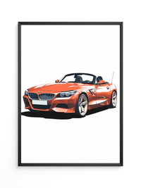 Cabrio rot Illustration