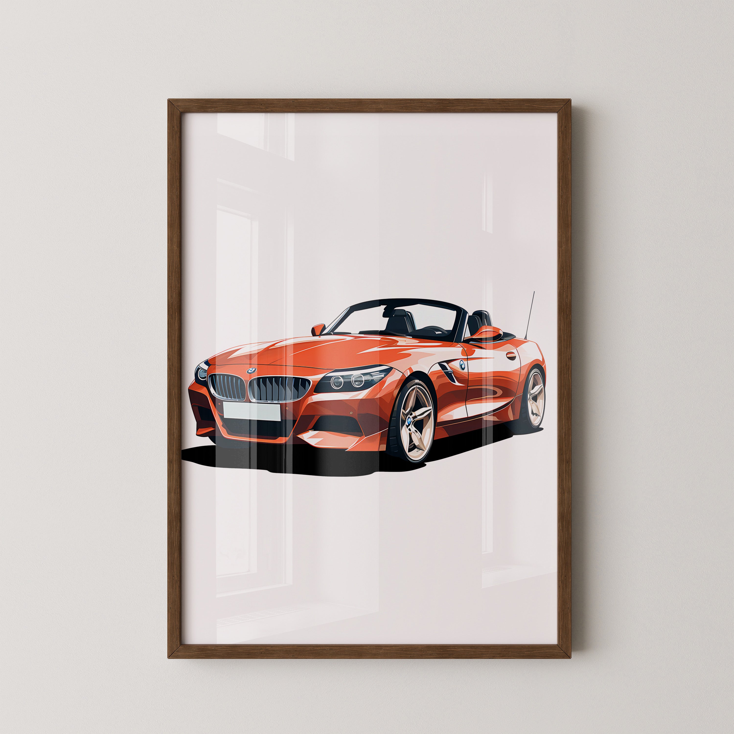 Cabrio rot Illustration