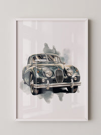 Klassischer Oldtimer Aquarellstil