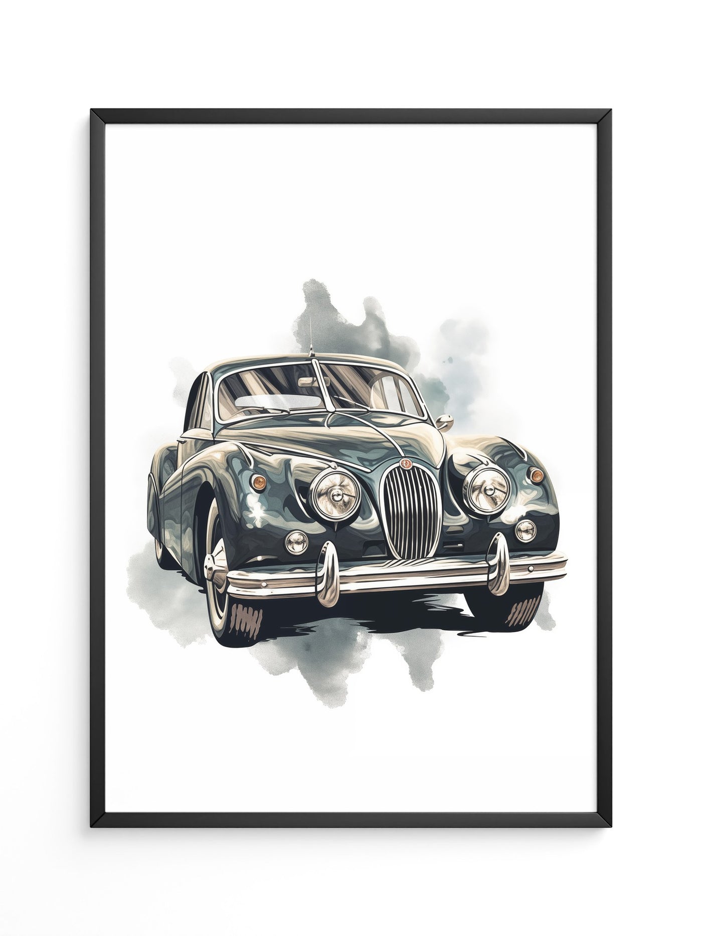Klassischer Oldtimer Aquarellstil
