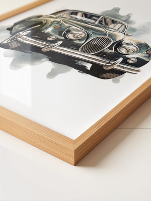 Klassischer Oldtimer Aquarellstil