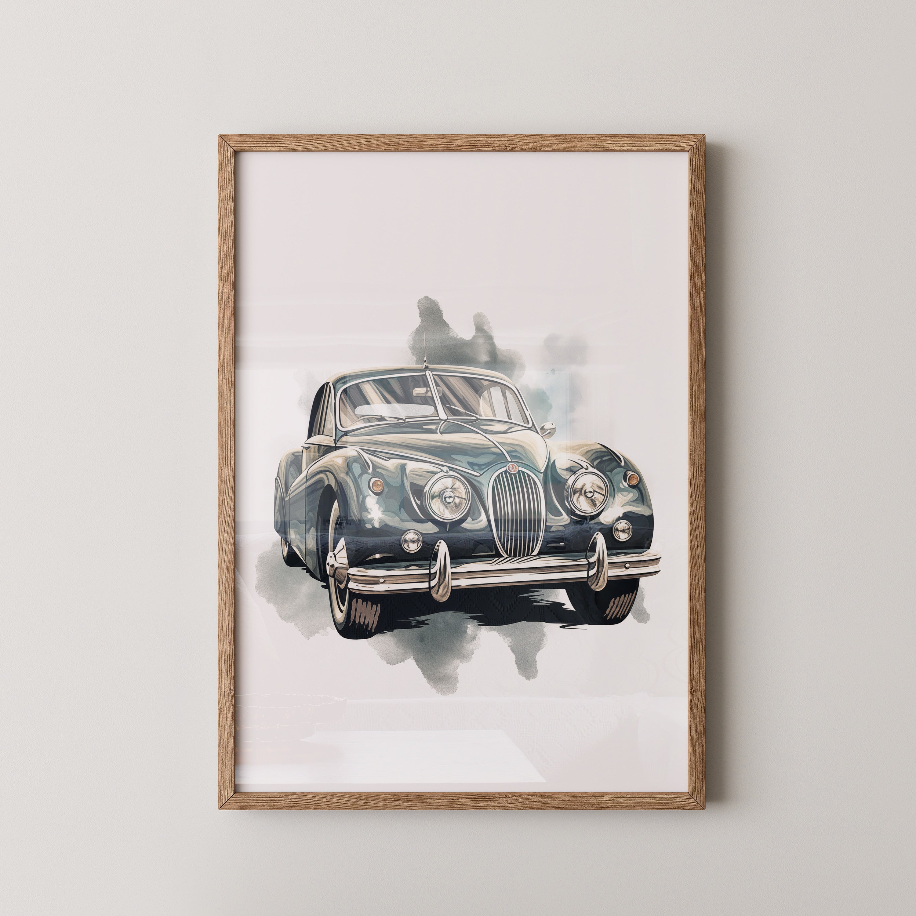 Klassischer Oldtimer Aquarellstil