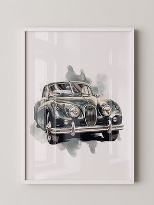 Klassischer Oldtimer Aquarellstil