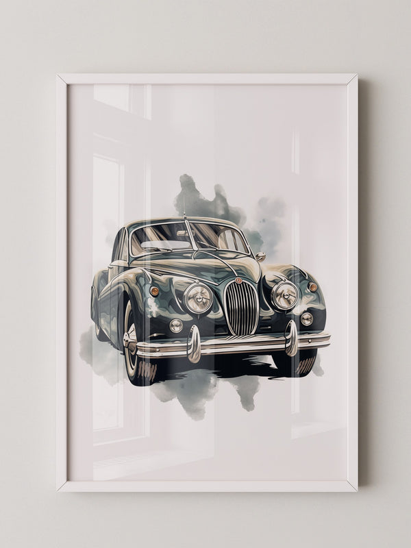 Klassischer Oldtimer Aquarellstil