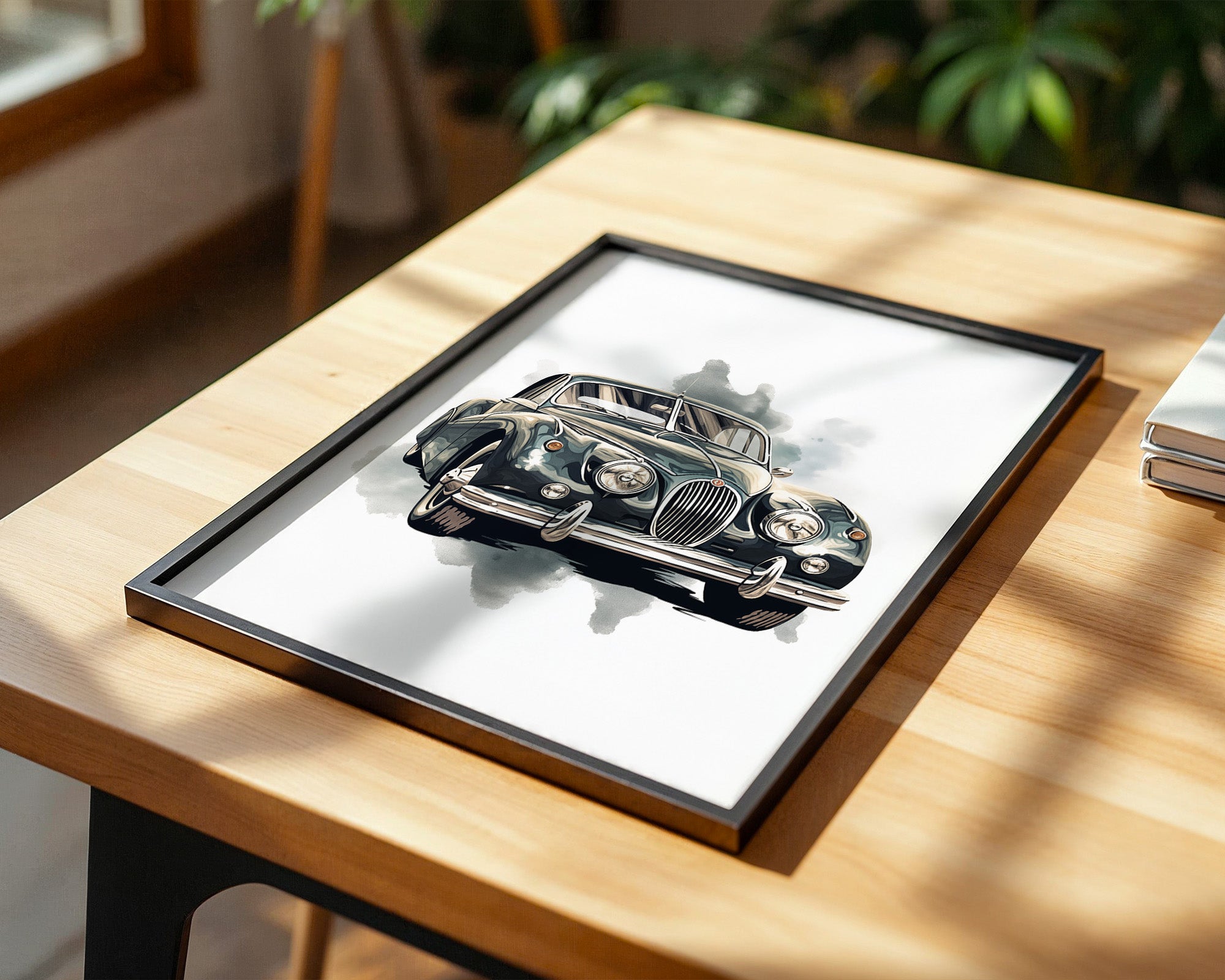 Klassischer Oldtimer Aquarellstil