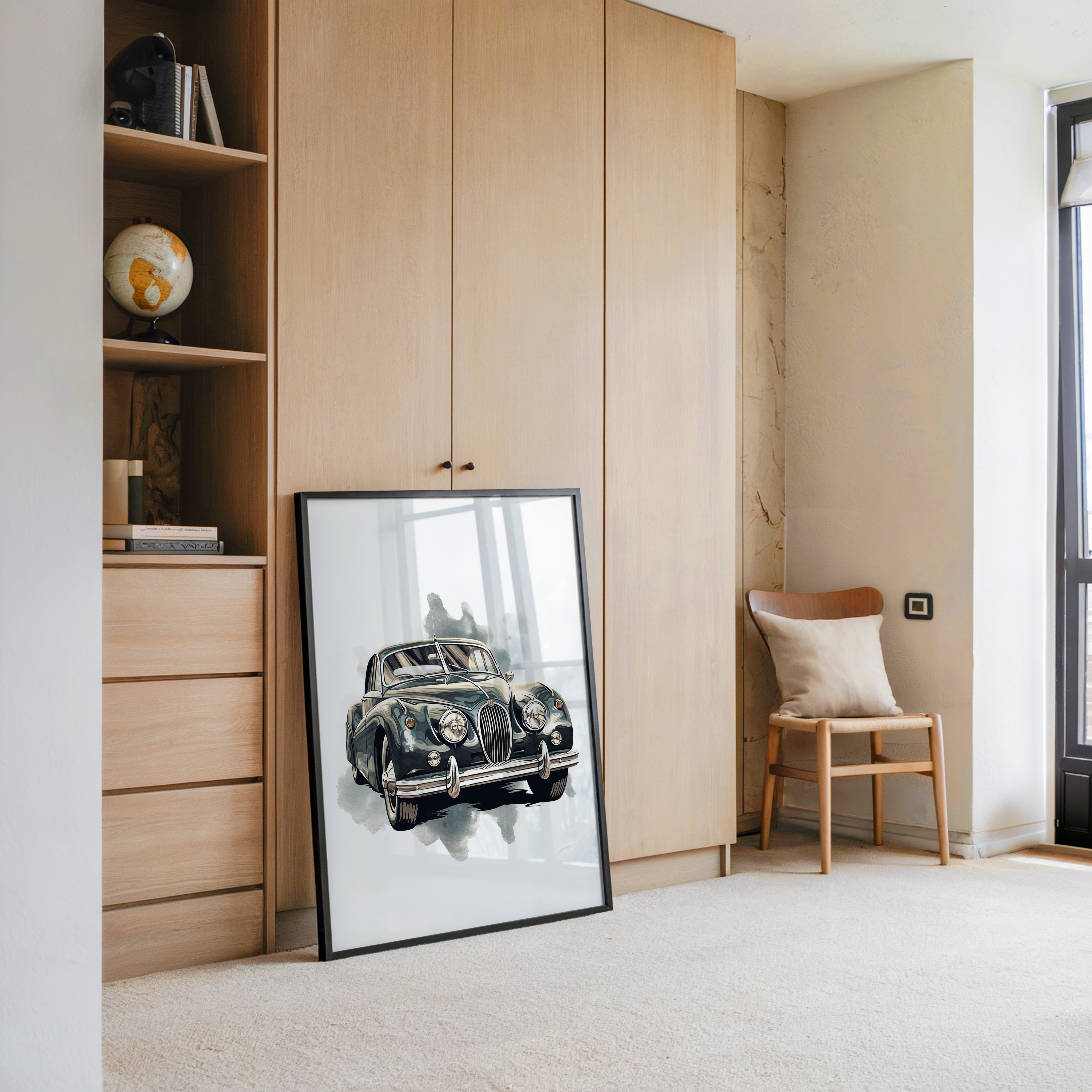 Klassischer Oldtimer Aquarellstil