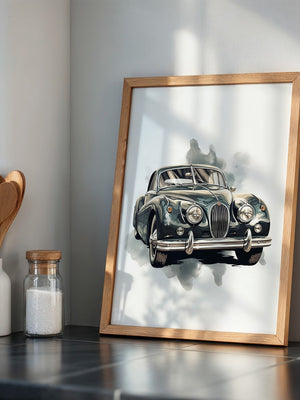 Klassischer Oldtimer Aquarellstil