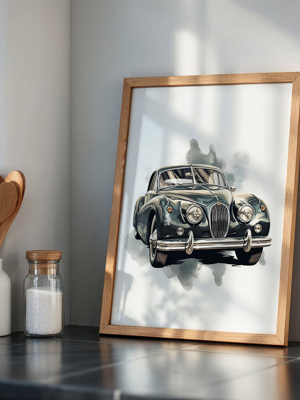 Klassischer Oldtimer Aquarellstil