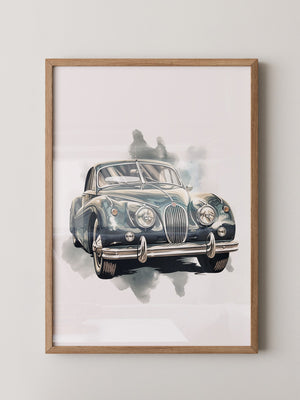 Klassischer Oldtimer Aquarellstil