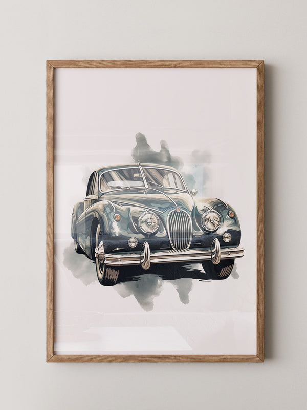 Klassischer Oldtimer Aquarellstil