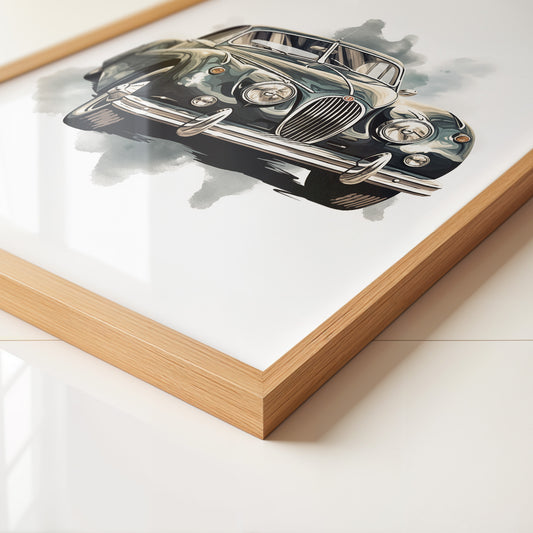 Klassischer Oldtimer Aquarellstil