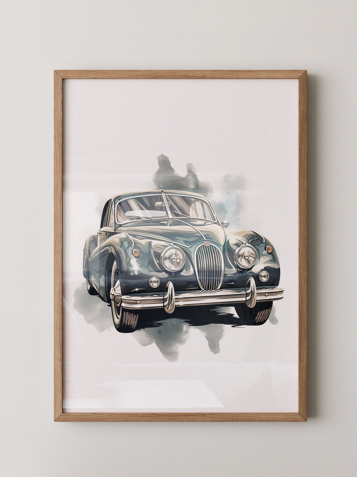 Klassischer Oldtimer Aquarellstil