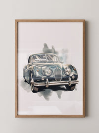 Klassischer Oldtimer Aquarellstil
