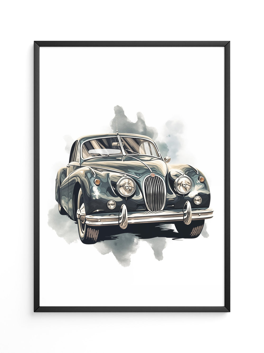 Klassischer Oldtimer Aquarellstil