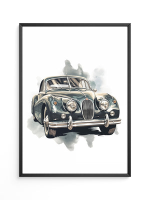 Klassischer Oldtimer Aquarellstil