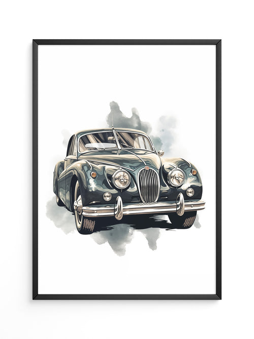 Klassischer Oldtimer Aquarellstil