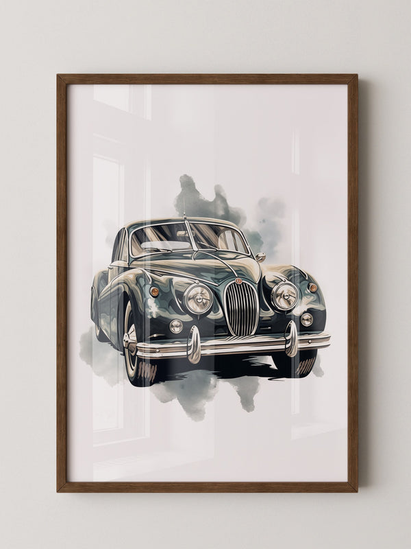 Klassischer Oldtimer Aquarellstil