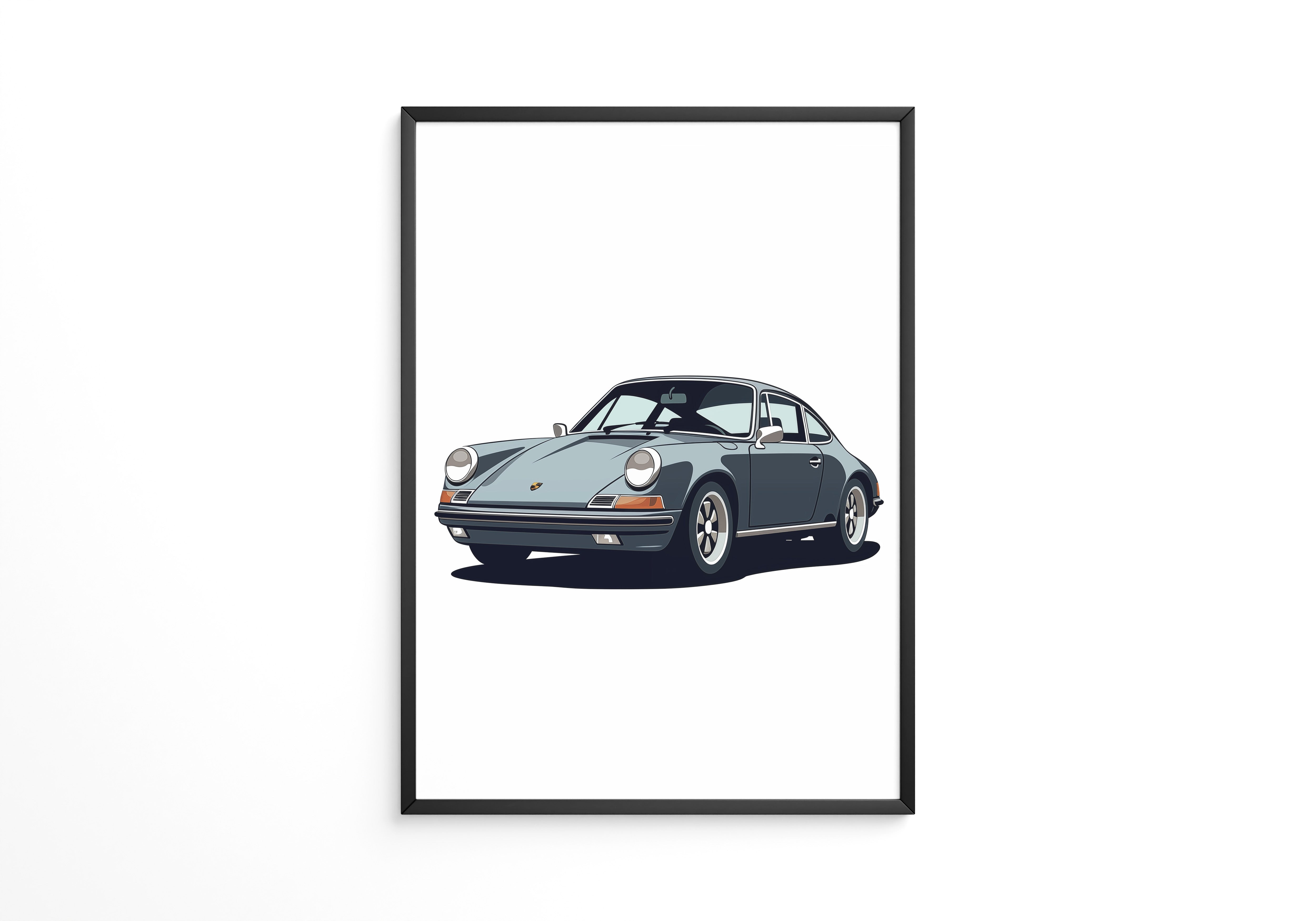 Porsche Retro Illustration