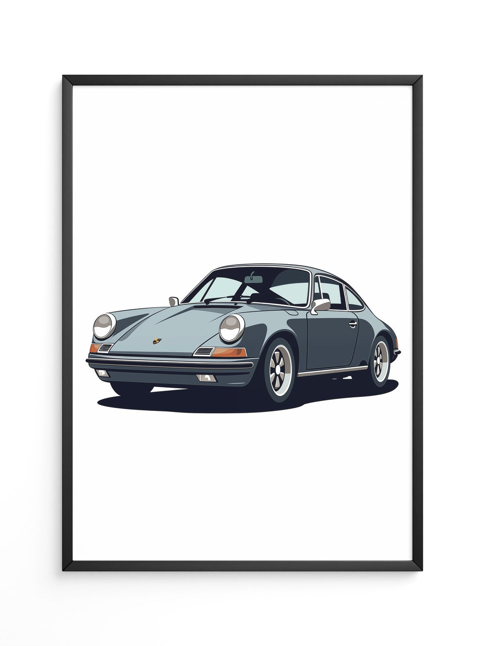 Porsche Retro Illustration