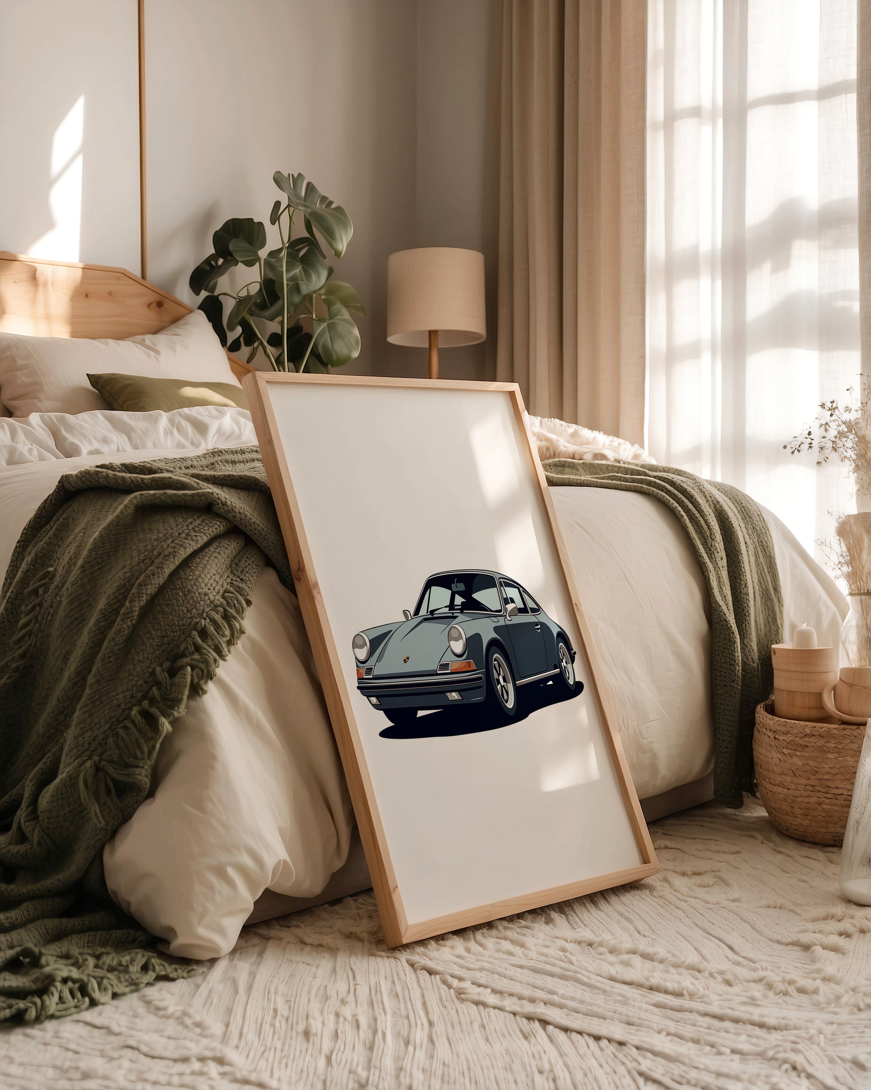 Porsche Retro Illustration