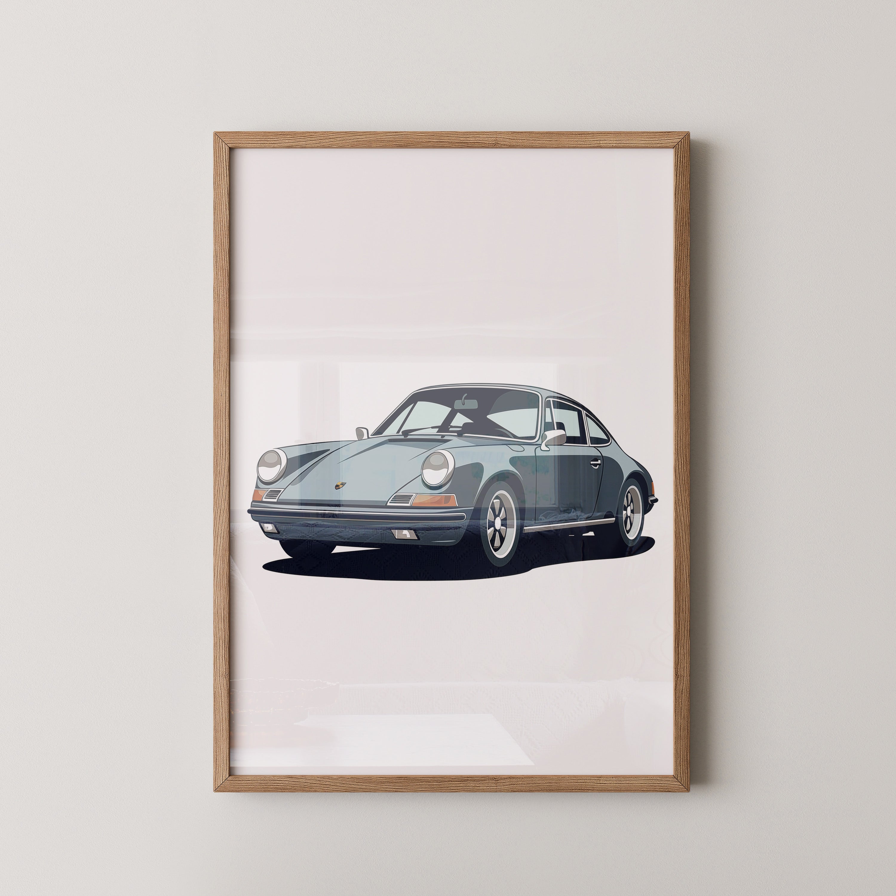 Porsche Retro Illustration