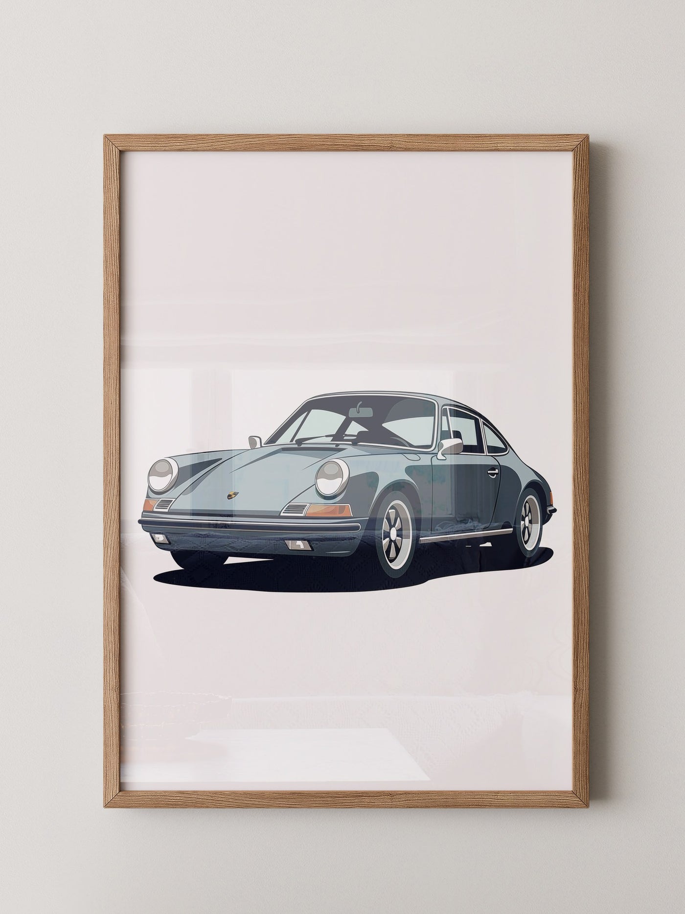 Porsche Retro Illustration