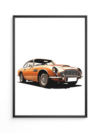 Oldtimer Frontansicht Orange