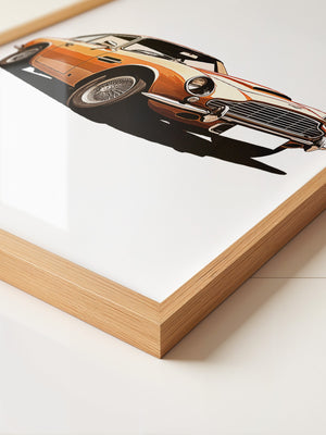 Oldtimer Frontansicht Orange