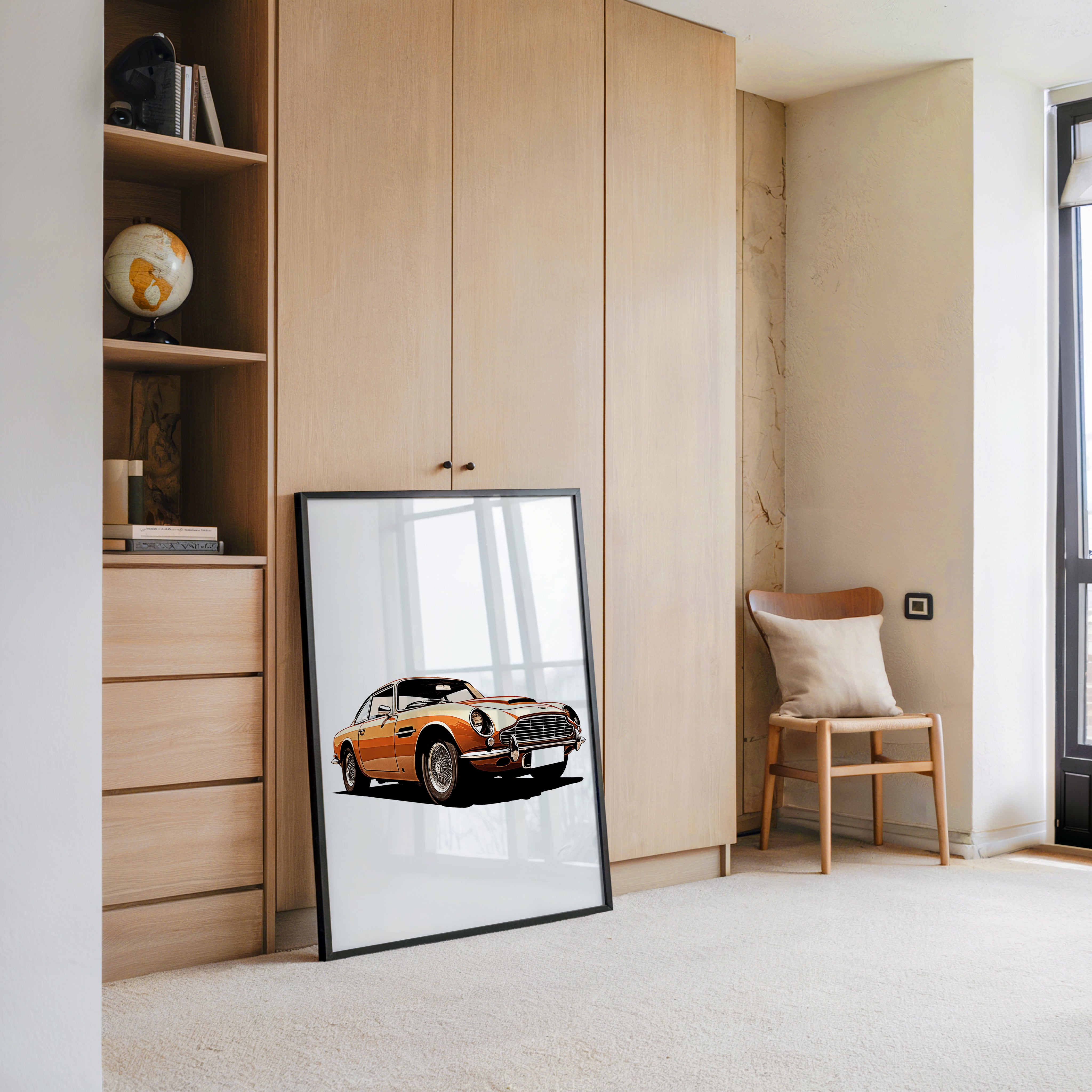 Oldtimer Frontansicht Orange