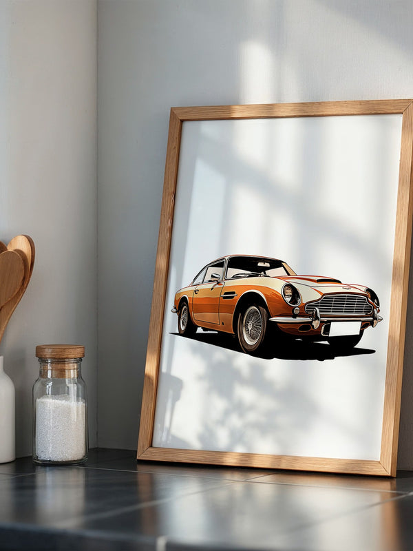 Oldtimer Frontansicht Orange