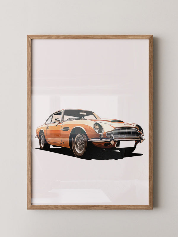Oldtimer Frontansicht Orange