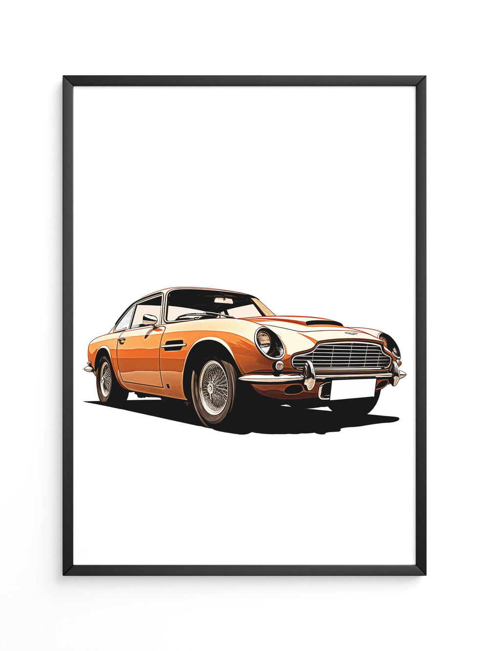 Oldtimer Frontansicht Orange